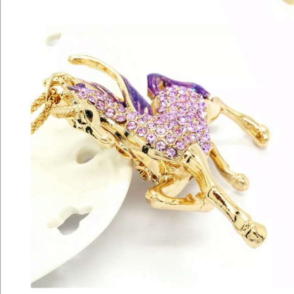 Purple Unicorn Necklace - Picture 3 of 3